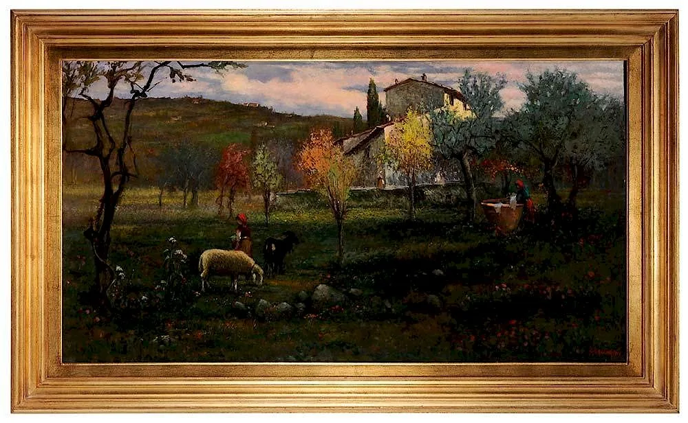 Ubaldo Ballerini, [Pace Agreste], oil on Masonite