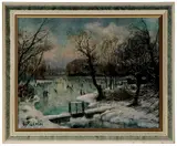 Walther Klemm, Night Skating, Weimar, Germany