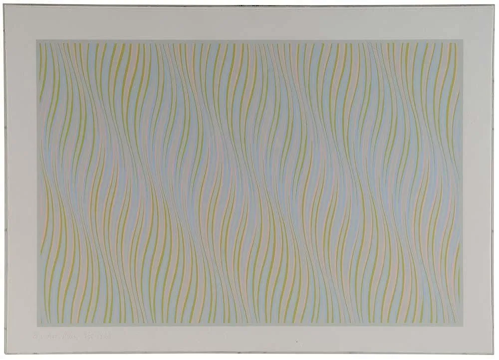 Untitled by Bridget Riley, 1978, silkscreen on wove paper, sold Jul 2016