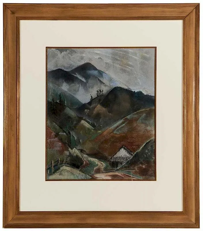 Mountain Cove by Will Henry Stevens, pastel on paper, sold Jul 2016
