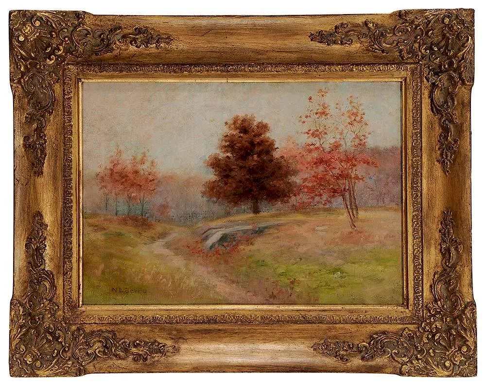 Nathaniel Leander Berry, Old Lynn Farm, oil on canvas
