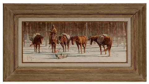 Jim Rey, Posted, 1986, oil on canvas