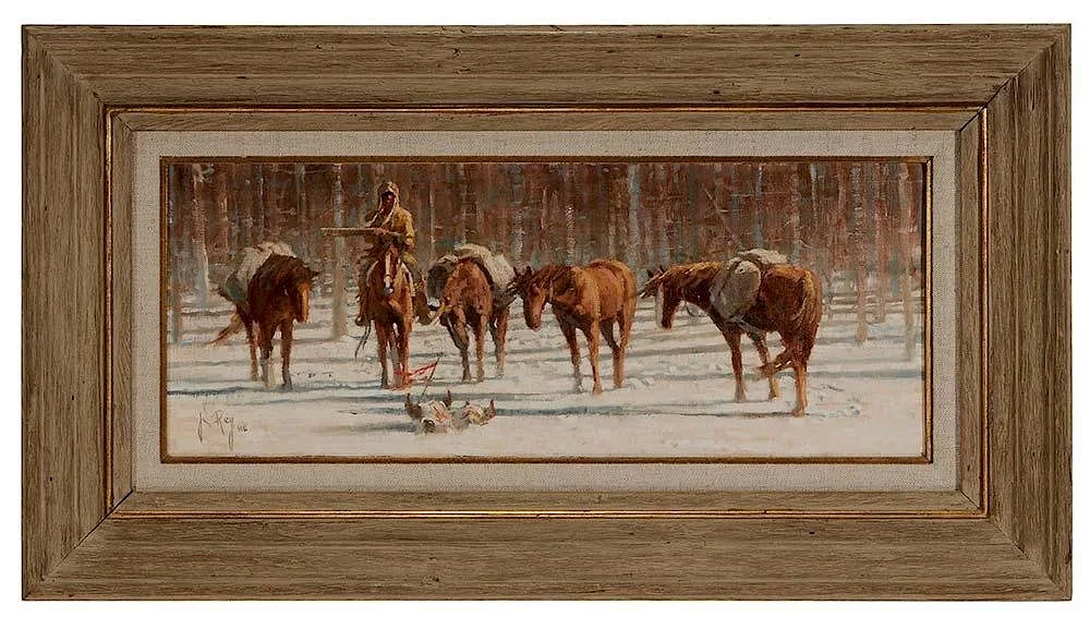 Posted by Jim Rey, 1986, oil on canvas, sold Jul 2016