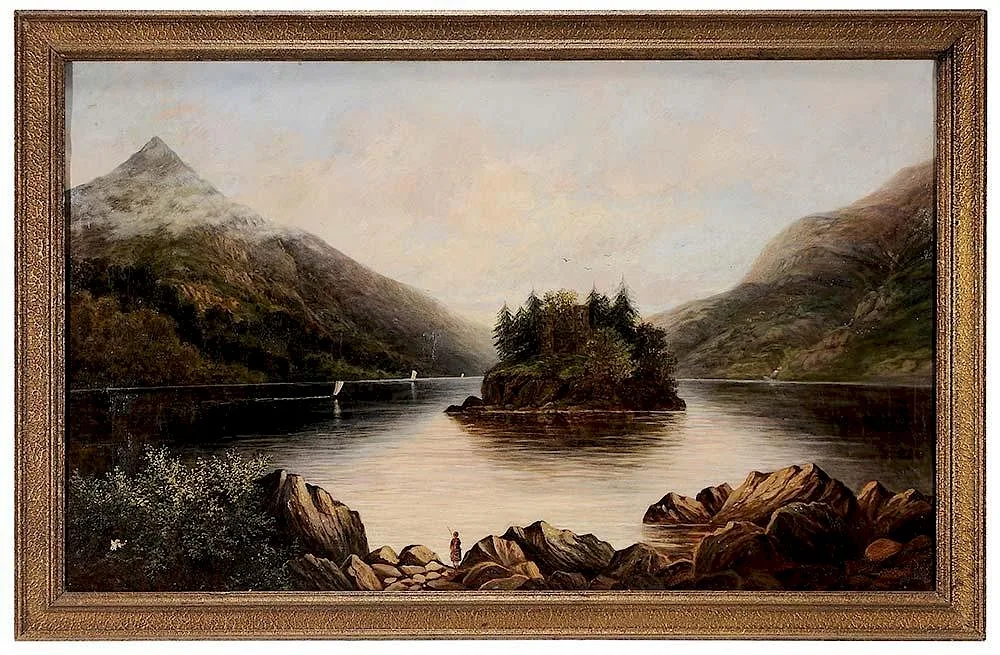 C. Hawksworth, Loch Lomond, Scotland, oil on canvas