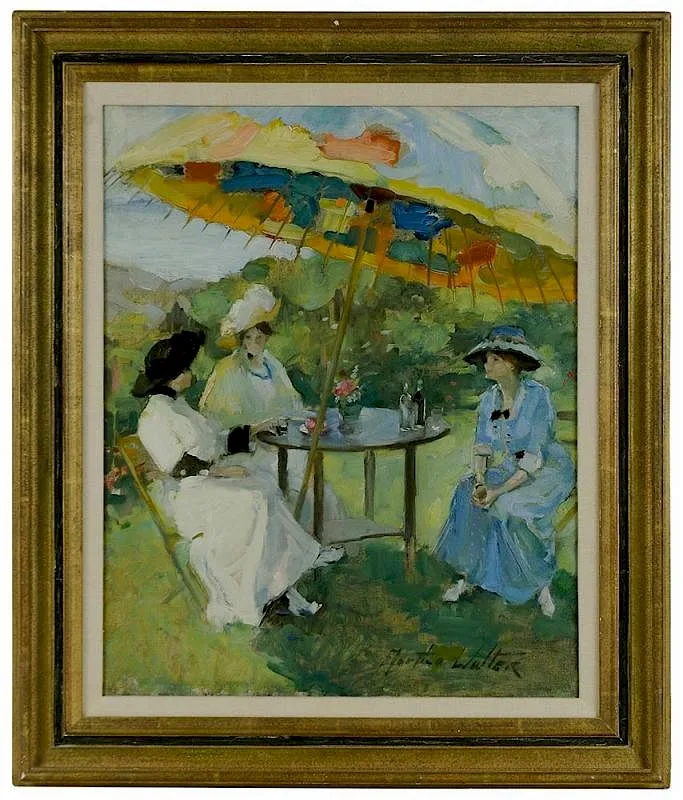 Martha Walter, The Garden Party, circa 1910, oil on canvas