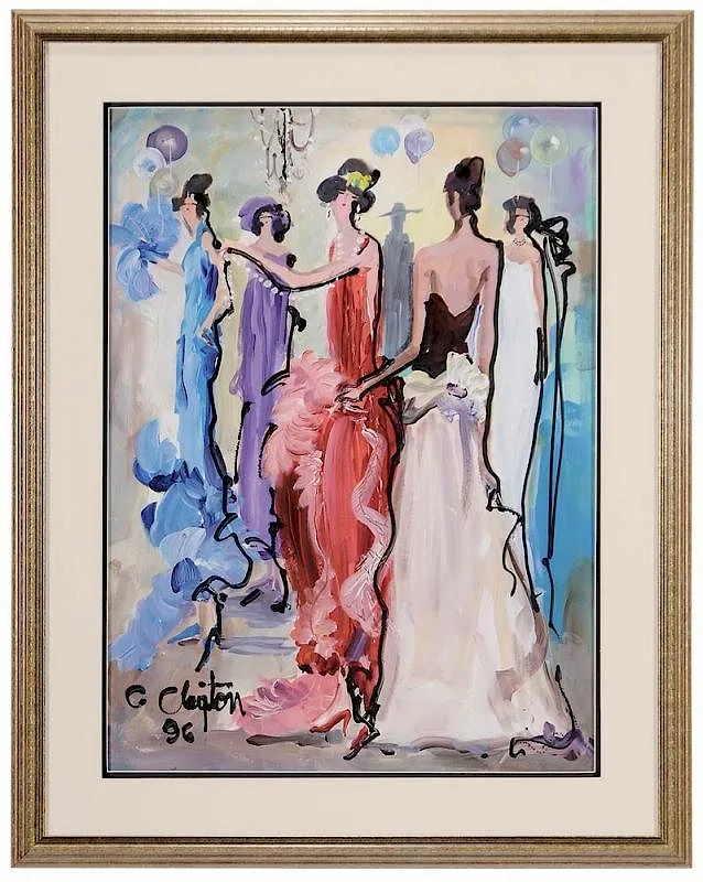 Creason Clayton, A Party, 1996, acrylic on paper