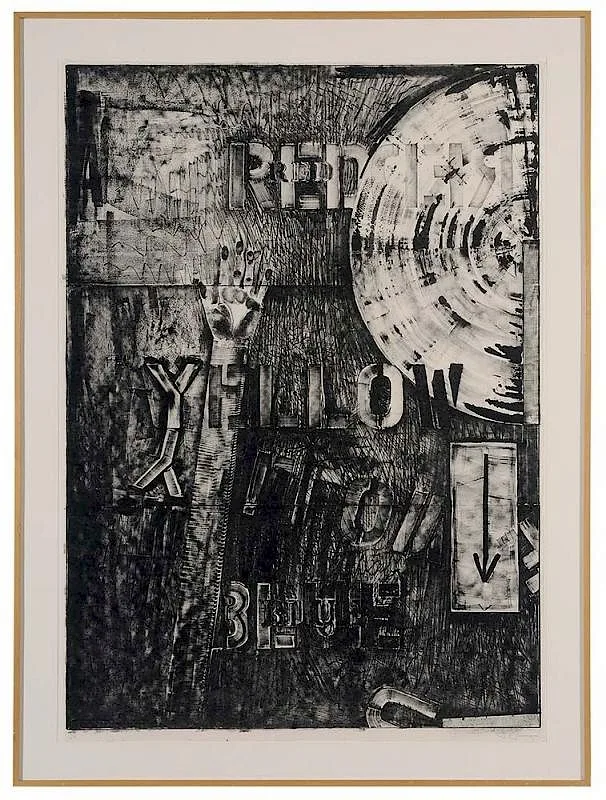 Land's End by Jasper Johns, 1979, lithograph on Kurotani paper, sold Apr 2016