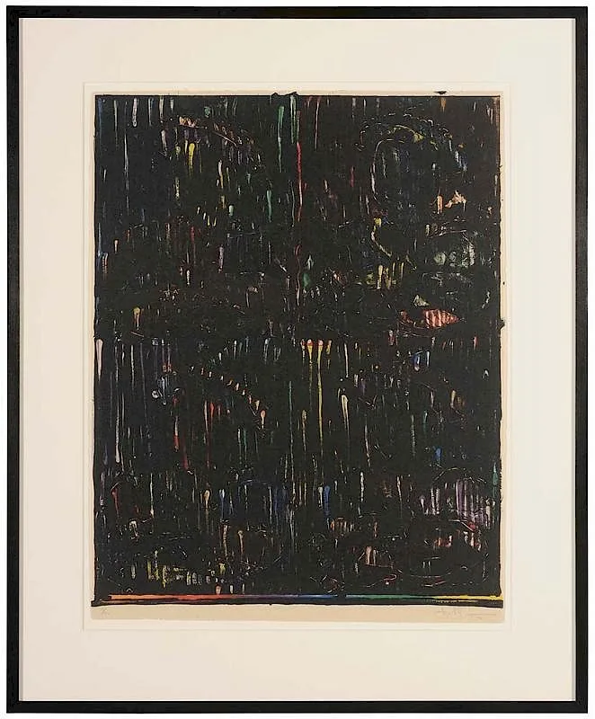 After Holbein by Jasper Johns, 1994, lithograph in colors, sold Apr 2016
