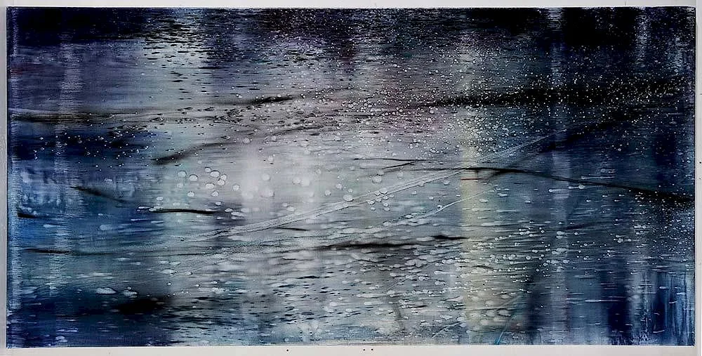 Bay by Matthias Meyer, 2013, oil on linen, sold Apr 2016