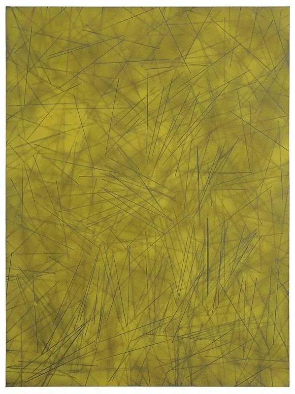 Untitled by Scott Reeder, 2012, oil and enamel on canvas, sold Apr 2016