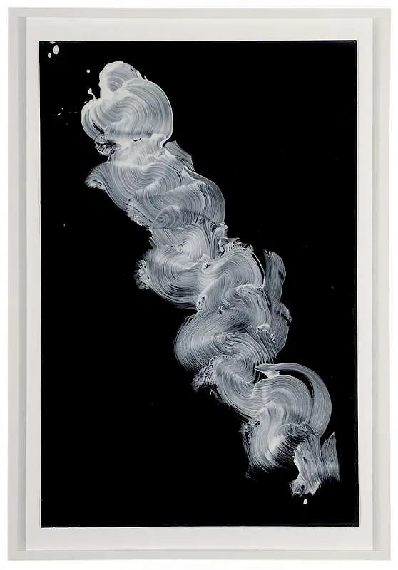 Untitled, #15603 by James Nares, 2007, oil on waxed paper, sold Apr 2016