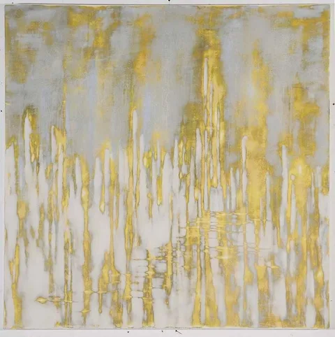 Audra Weaser, Scenic Sign, 2011, mixed media acrylic on panel
