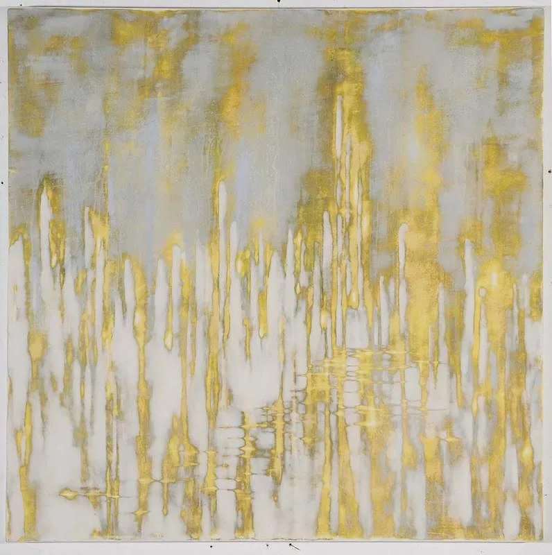 Scenic Sign by Audra Weaser, 2011, mixed media acrylic on panel, sold Apr 2016
