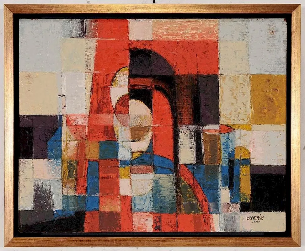 John Cornin, Untitled, 1985, oil on Masonite