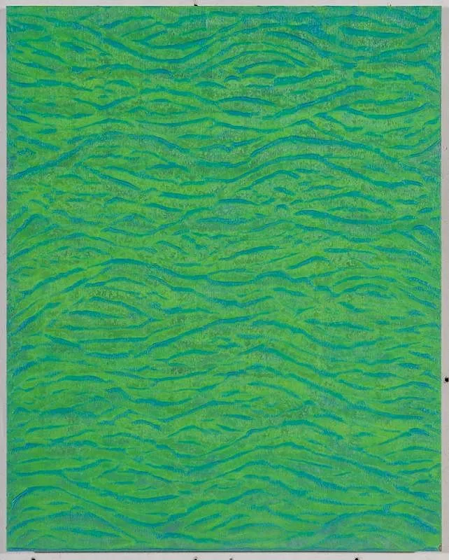Robin Rose, Paradise, 2002, encaustic on linen mounted on aluminum panel