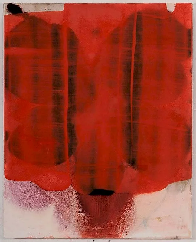 Dirk de Bruycker, Red Tide, 2009, gesso and oil on canvas