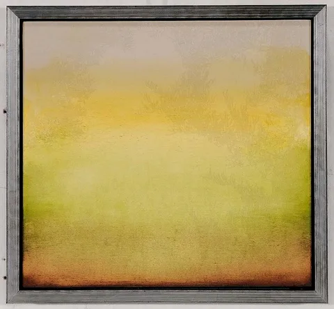 Outside: Dampier #1 by Andrew Taylor, 2010, monotype and encaustic on board, sold Apr 2016