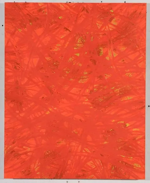 Robin Rose, Are You Experienced, 2011, encaustic on linen mounted on aluminum panel
