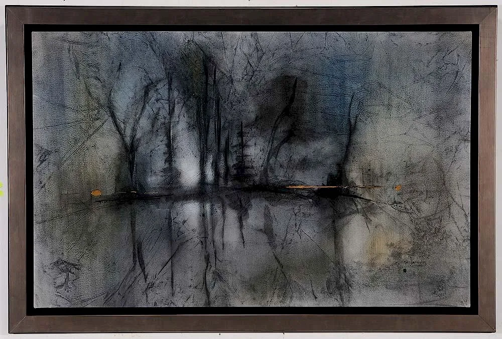 Andre Desjardins, L'lle, oil and pigment on canvas