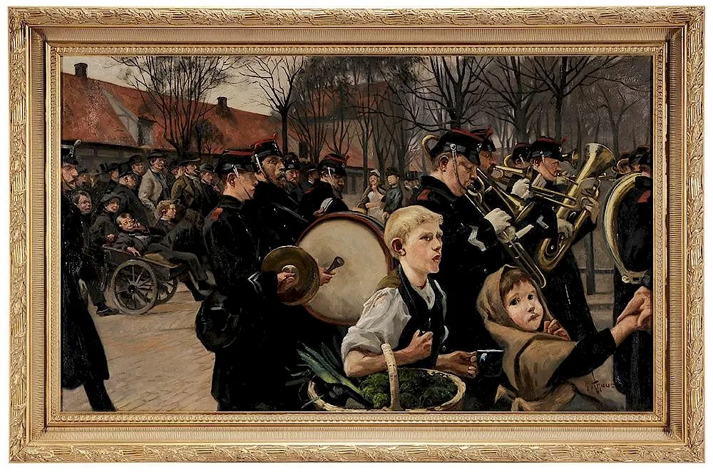 Hans Kruuse, The Parade, after a work by Erik Henningsen (Danish, oil on canvas