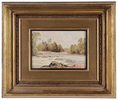 Frederic Marlett Bell-Smith, River Rapids, watercolor on paper