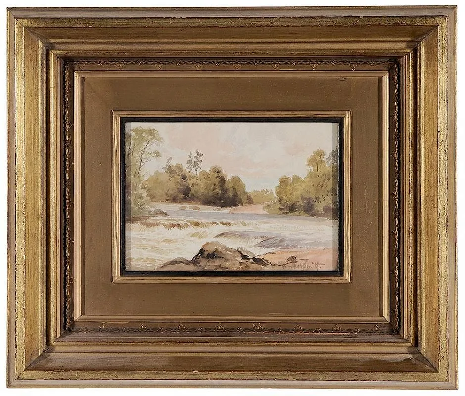 River Rapids by Frederic Marlett Bell-Smith, watercolor on paper, sold Mar 2016