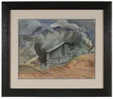 Will Henry Stevens, Barn by a Mountain Road