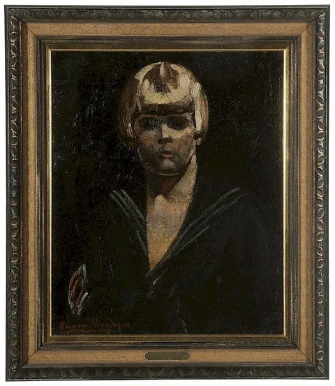 Eugene H. Thomason, Portrait of a Boy in a Sailor Suit, circa 1920, oil on canvas