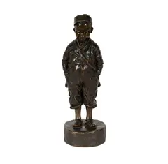 Figure of a Boy by Felix Pardo de Tavera, patinated bronze, sold Feb 2026