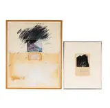 Jean St. Pierre, Two Works, 1977, each: mixed media on paper