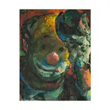 Iver Rose, Clown, oil on board