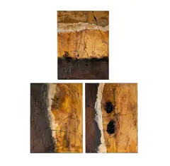 Paul Ecke, Three Works from Whispers Series, 2000, "Shadow I", "Shadow II", and "Shadow III"; each acrylic on canvas