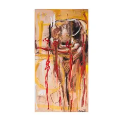 Paul Ecke, Self Imposed Silence Behind The Gates, embellished giclee print