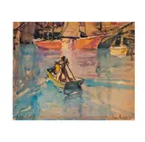 Donald Masefield Easton, San Pedro Harbor, watercolor