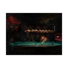 John F. Brosio, Pool Hall, 2001, oil on canvas