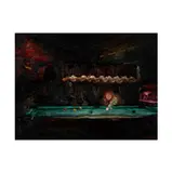 John F. Brosio, Pool Hall, 2001, oil on canvas