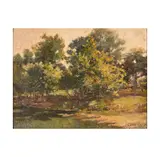 Frank Joseph Girardin, Landscape with Trees, oil on canvas