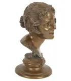 Vincenzo Gemito, Female Head, bronze