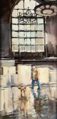 Michele Usibelli, Union Station, oil on canvas