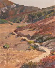 Saim Caglayan, Path to Big Bend, oil on canvas