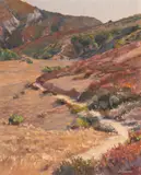 Saim Caglayan, Path to Big Bend, oil on canvas