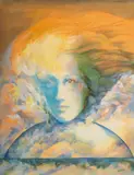 Hank Laventhol, Untitled (Abstract Portrait), acrylic on canvas