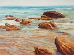 Joseph Holbrook, Laguna Shores, oil on canvas