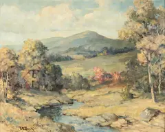 Charles E. Buckler, Valley Stream, oil on canvas