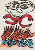 Karel Appel, Tantrika II, lithograph in colors ed. V/X
