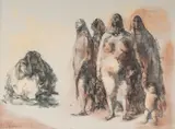 Francisco Zúñiga, Mujeres de Mexico, 1973, lithograph in colors