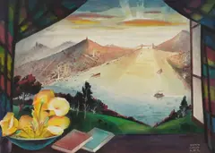 Ramon Garcia, Promised Land (San Francisco Bay), watercolor