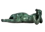 Azriel Awret, Reclining Woman, bronze