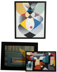 David Segel, Three Works, two: oil on canvas, one: oil on board each