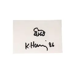 Baby by Keith Haring, 1986, ink on paper, sold Dec 2025
